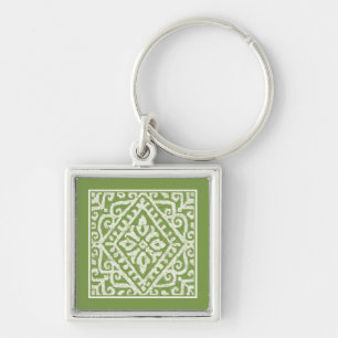 Amadora Green Pattern Key Ring