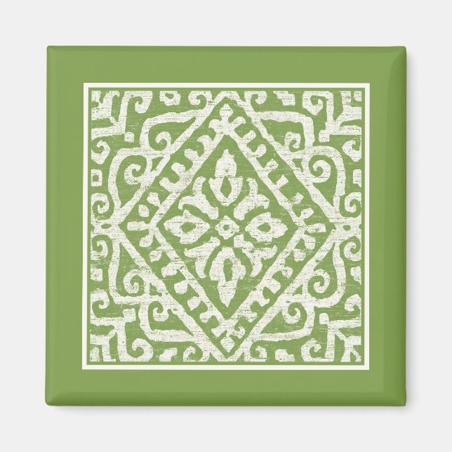 Amadora Green Pattern Magnet (Front)