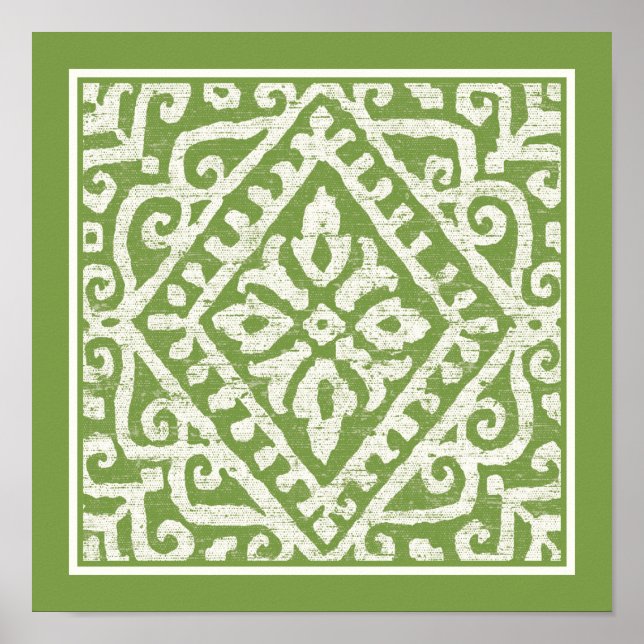 Amadora Green Pattern Poster (Front)