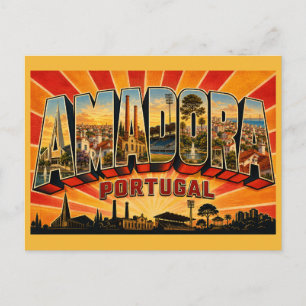 Amadora Portugal Church Postcard