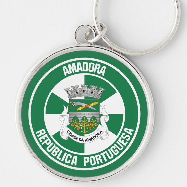 Amadora Round Emblem Key Ring (Front)