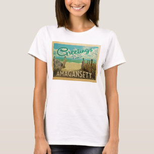 Amagansett Beach Vintage Travel T-Shirt