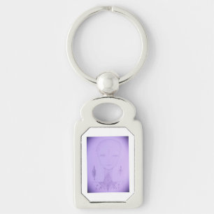 Amal Unique Colorful Portrait Key Ring