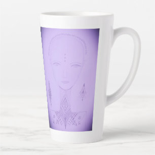 Amal Unique Colorful Portrait Latte Mug