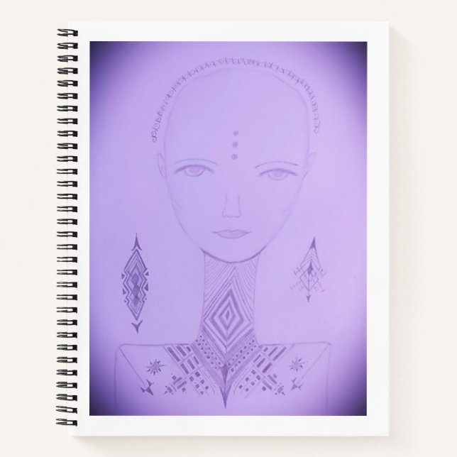 Amal Unique Colourful Portrait Notebook (Front)