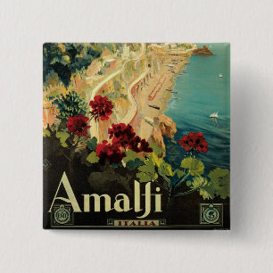 Amalfi 15 Cm Square Badge