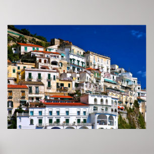 Amalfi Architecture Poster