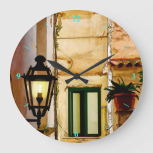 Amalfi backstreets large clock