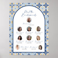 Amalfi Blue Tile Meet The Bridesmaids Bride Shower