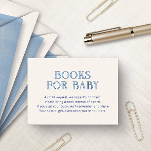 Amalfi Blue Yellow Books for Baby Enclosure Card
