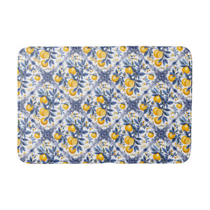 💙💛 Amalfi Citrus Azulejo Bath Mat