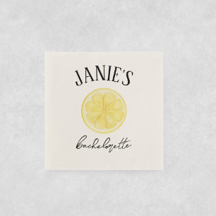 Amalfi Coast Bachelorette Party   Lemon Napkin
