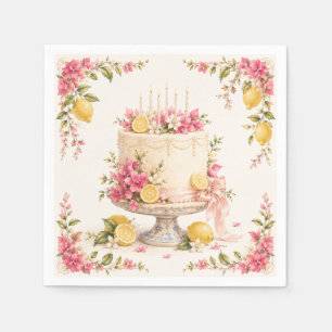 Amalfi Coast Birthday Celebration Mediterranean Napkin