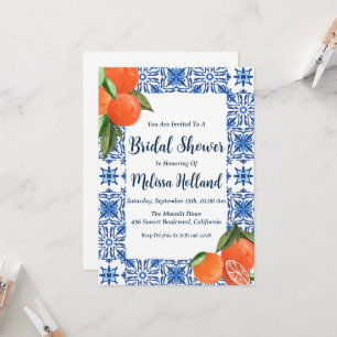 amalfi coast bridal shower invitations