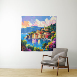 Amalfi Coast Flowers Tapestry