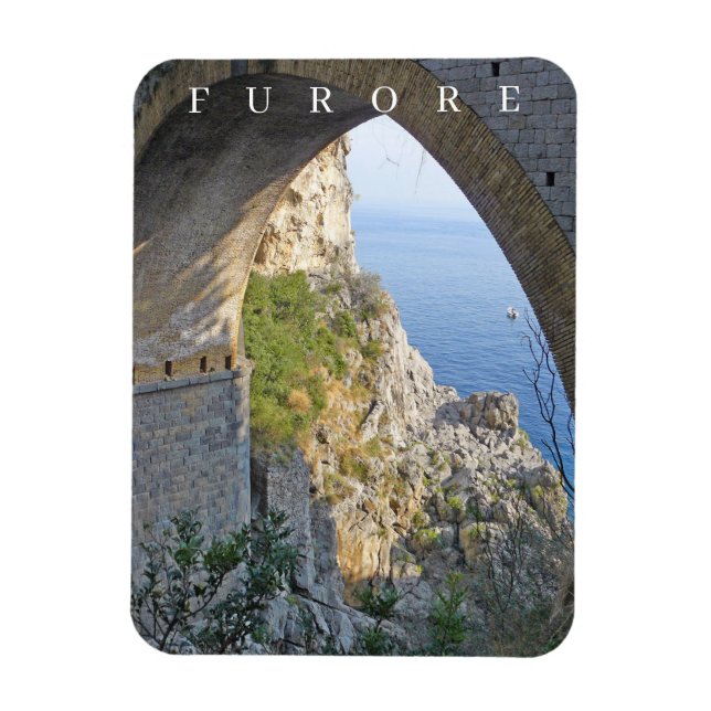 Amalfi Coast Furor view fridge magnet (Vertical)