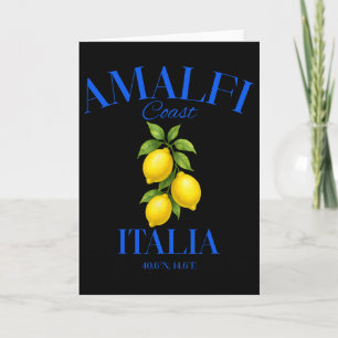 Amalfi Coast Italia Lemons Summer Travel Vacation Card