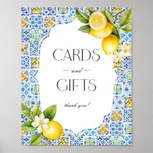 Amalfi Coast Italian Beach Cards and Gifts Sign