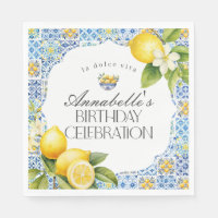 Amalfi Coast Italian Birthday Party Table Decor