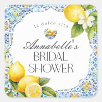 Amalfi Coast Italian Bridal Shower Envelope