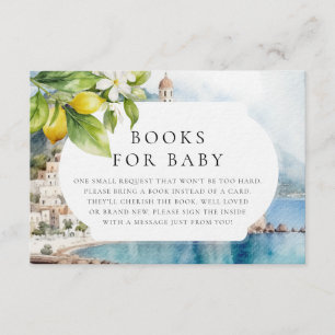 Amalfi Coast Italian Lemon Books For Baby Enclosure Card