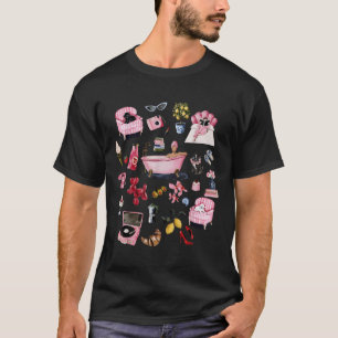 Amalfi Coast Italian Lemons Italian Town Watercolo T-Shirt