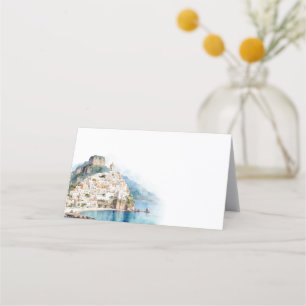 Amalfi Coast Italian Wedding Place Card
