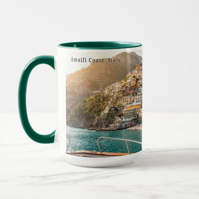 Amalfi Coast Italy Aesthetic Terrace View Landscap Mug (Left)