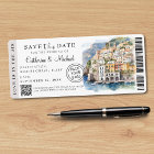 Amalfi Coast Italy Boarding Pass Destination