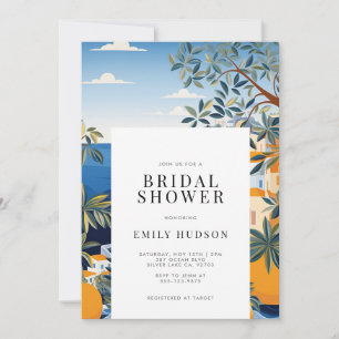 Amalfi Coast Italy Bridal Shower Invitation