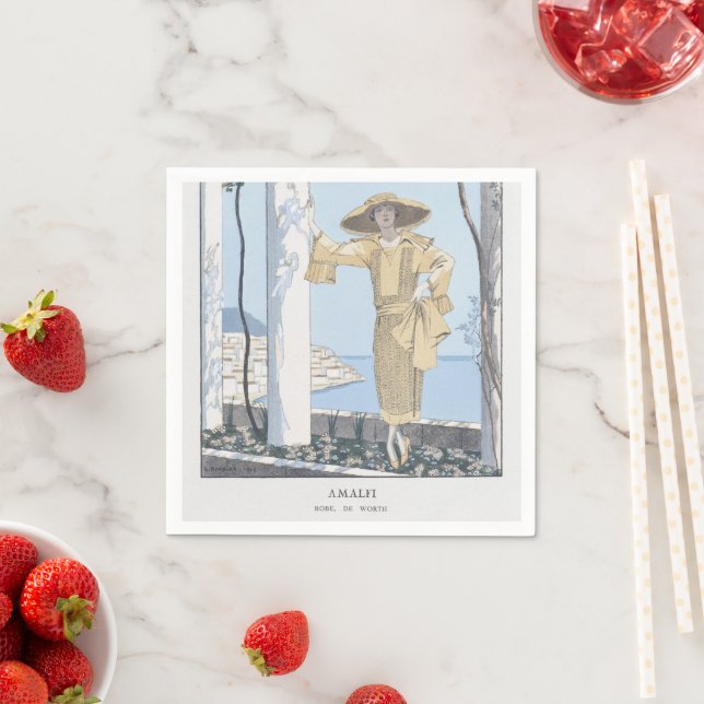 Amalfi Coast Italy Fashion  Napkin (Insitu)