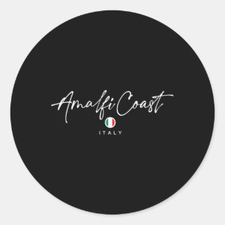 Amalfi Coast Italy Flag Classic Round Sticker