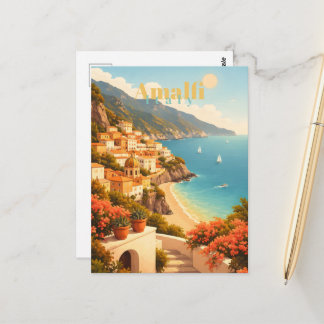 Amalfi Coast Italy Postcard