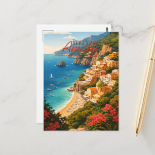 Amalfi Coast Italy Postcard