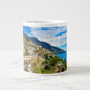 Amalfi Coast, Italy postcard Large Coffee Mug