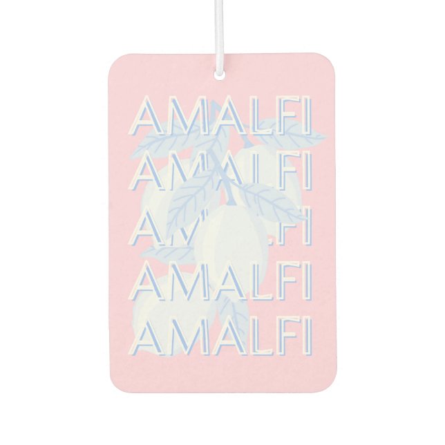 Amalfi Coast, Italy, Travel Art, Preppy Car Air Freshener (Front)