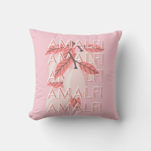 Amalfi Coast, Italy Travel Art, Summer Travel Art Cushion
