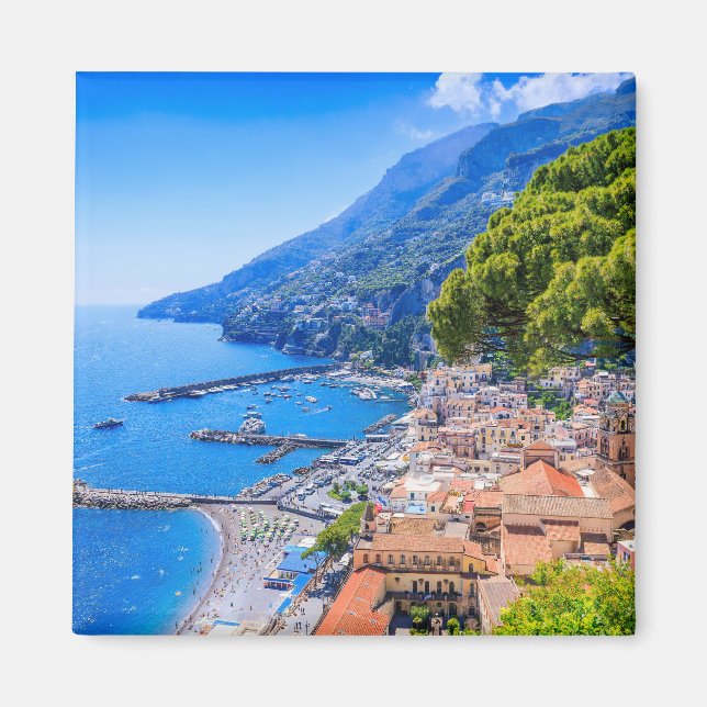 Amalfi Coast, Italy. View of the Amalfi town. Magnet (Front)