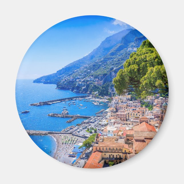 Amalfi Coast, Italy. View of the Amalfi town. Magnet (Front)