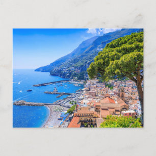 Amalfi Coast, Italy. View of the Amalfi town. Postcard