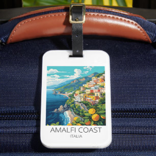 Amalfi Coast Italy Vintage Travel Luggage Tag