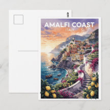 Amalfi Coast Italy Vintage Travel