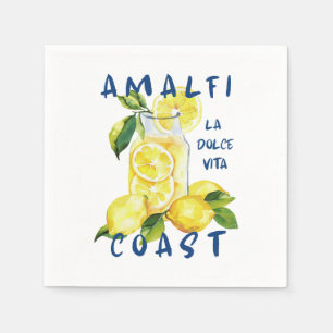 Amalfi Coast – La Dolce Vita Limoncello  Napkin