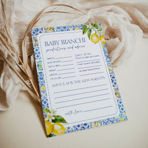 Amalfi Coast Lemon Baby Shower Predictions Advice