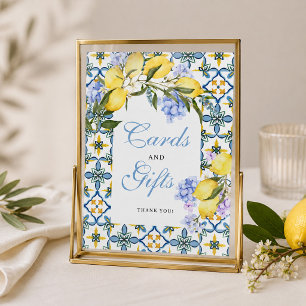 Amalfi Coast Lemon Mediterran Bridal Shower Sign