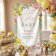 Amalfi Coast Lemon Summer Italian Ciao Baby Shower