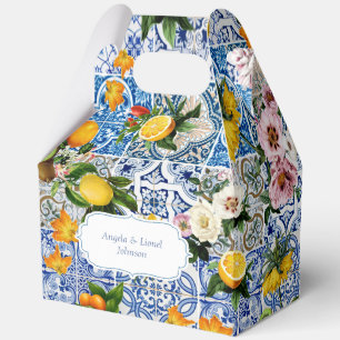 Amalfi Coast Lemon Tiles Italy Favour Box