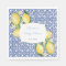 Amalfi Coast Lemons Italian Blue Tiles Baby Shower