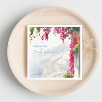 Amalfi coast Mediterranean Italian bridal shower