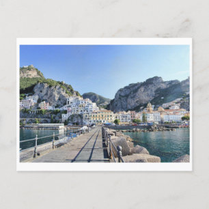 Amalfi Coast port Holiday Postcard